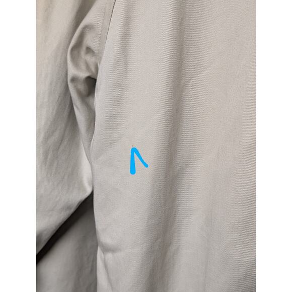 Vtg London Fog Mini Trench Coat WOMENS SIZE L PET Beige Rain Overcoat Dressy - Picture 10 of 11